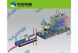 絞吸船搭配水上選礦平臺