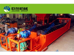 Double-spiral ore washing machine